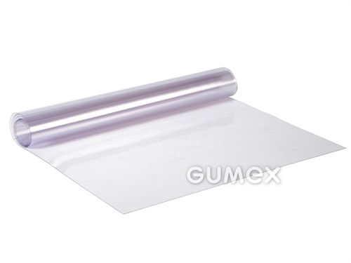 Folie für Bürobedarfsartikel 903, 0,1mm, Breite 1300mm, 60°ShD, Dessin 60D, PVC, transparent, 